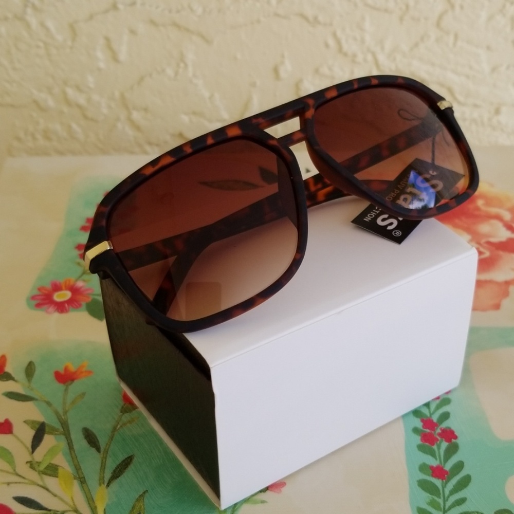 2019 MEN TORTOISE BROWN SUNGLASSES - Picture 4 of 4